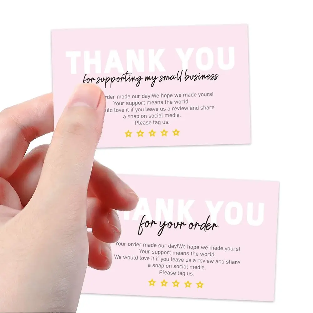 Unique Custom High Quality Paper Box Business Cards,Greeting Thank You For Purchasing Card
