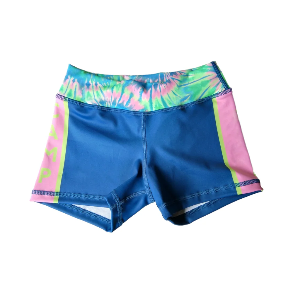 OEM Girls Gymnastic Wear Low Waist Shorts for Training Children for Athletic Clubs