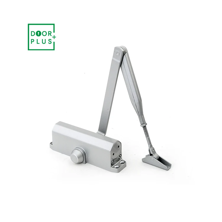 Doorplus EN Standard 80KG Heavy Duty Hold Open Back Check Option Aluminum Alloy Wooden Commercial Automatic Door Closers