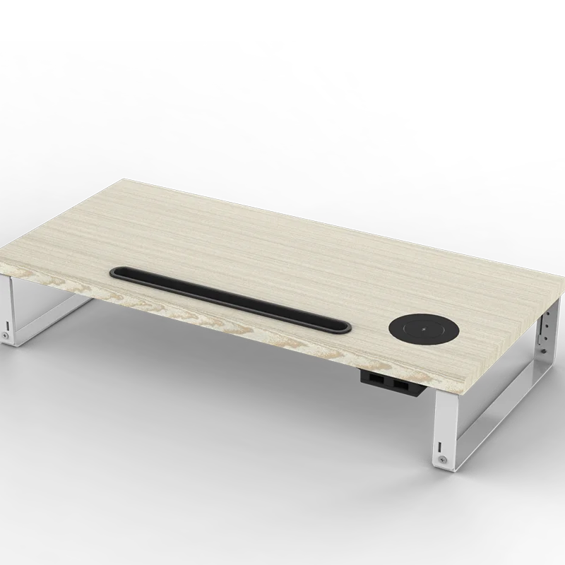 Height Adjustable Wood Assemble Multi Function Computer Screen Desktop Monitor Riser Stand