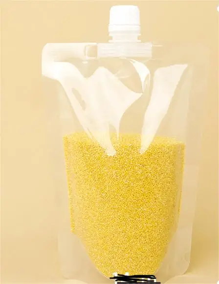 500ml 1l 2l 3l 5l  Rice corn water Bag with Handle cereals Clear Packaging Spout Pouch Grain Moisture Proof Sealed Bag