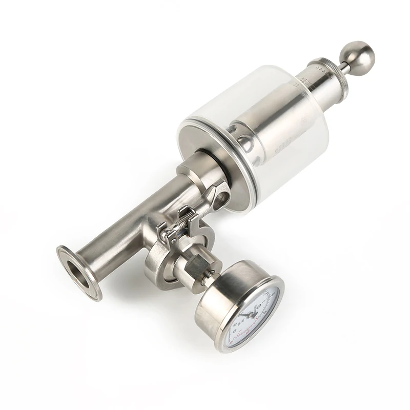 Three-clamp SS304 1.5 Inch Regulating Valve With Diaphragm Pressure Valve