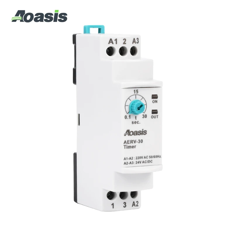  AOASIS AERV-30 220 В Магнитное реле таймера электронное регулируемое времени задержки