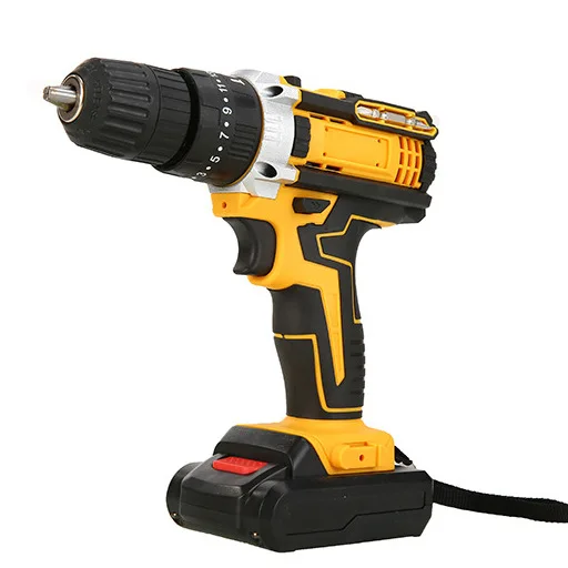 12v/21v Power Tool Kits 10mm Rechargeable Battery Screwdriver Multifunction Lithium Electric Impact Cordless Drill Set Tool Box
