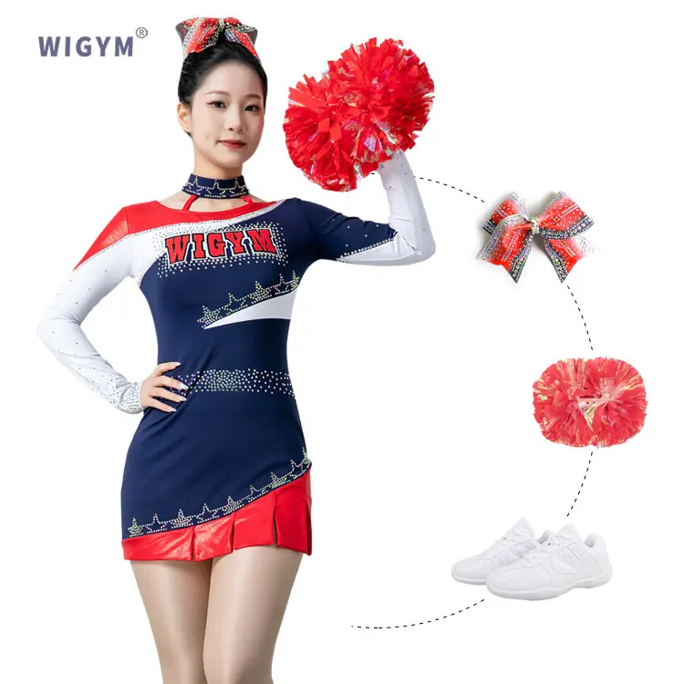 New professional custom cheerleading attire for competitions, Leica Bra cheerleading uniform, custom cheerleading attire