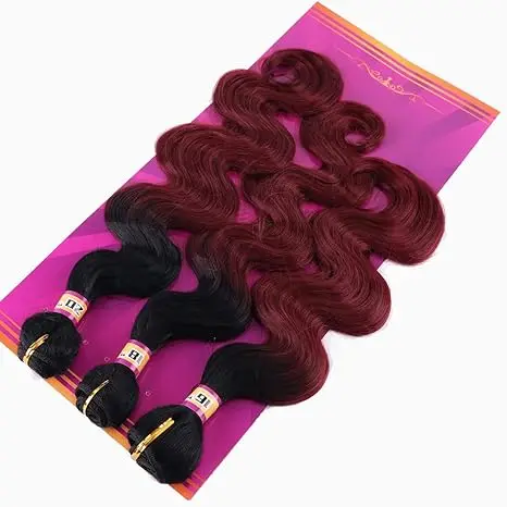 Top Quality Remy Hair Ombre Color 99J Wine Red Body Wave Bundles 100% Vietnam Human Hair Extensions With The Best Quality