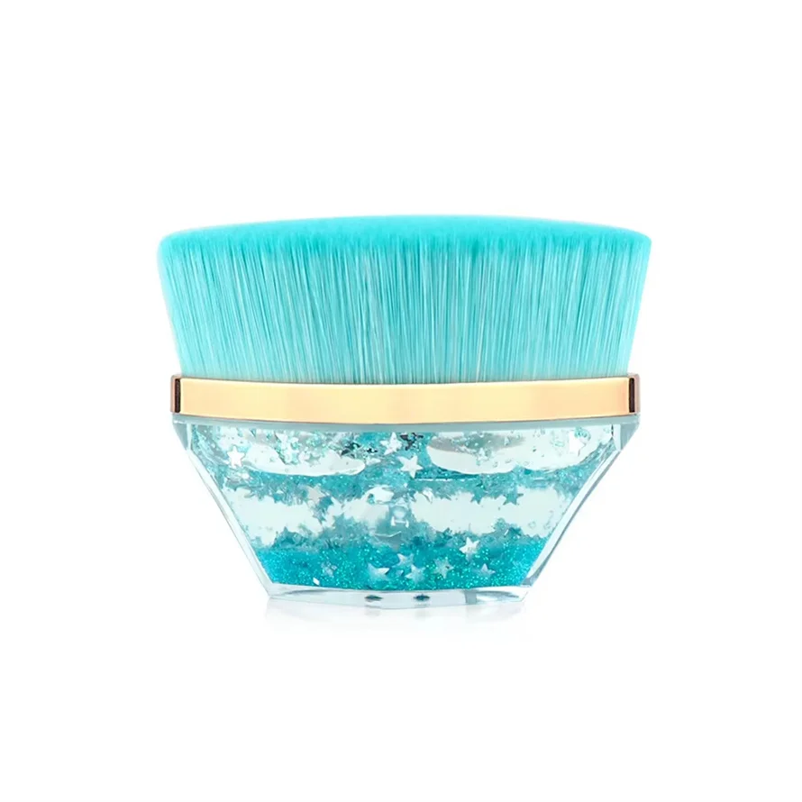 Flat Top Vegan Single Foundation Brush Large Area Make Up Brush Face Liquid Cream Countour Single Makeup Brush Tool With Case