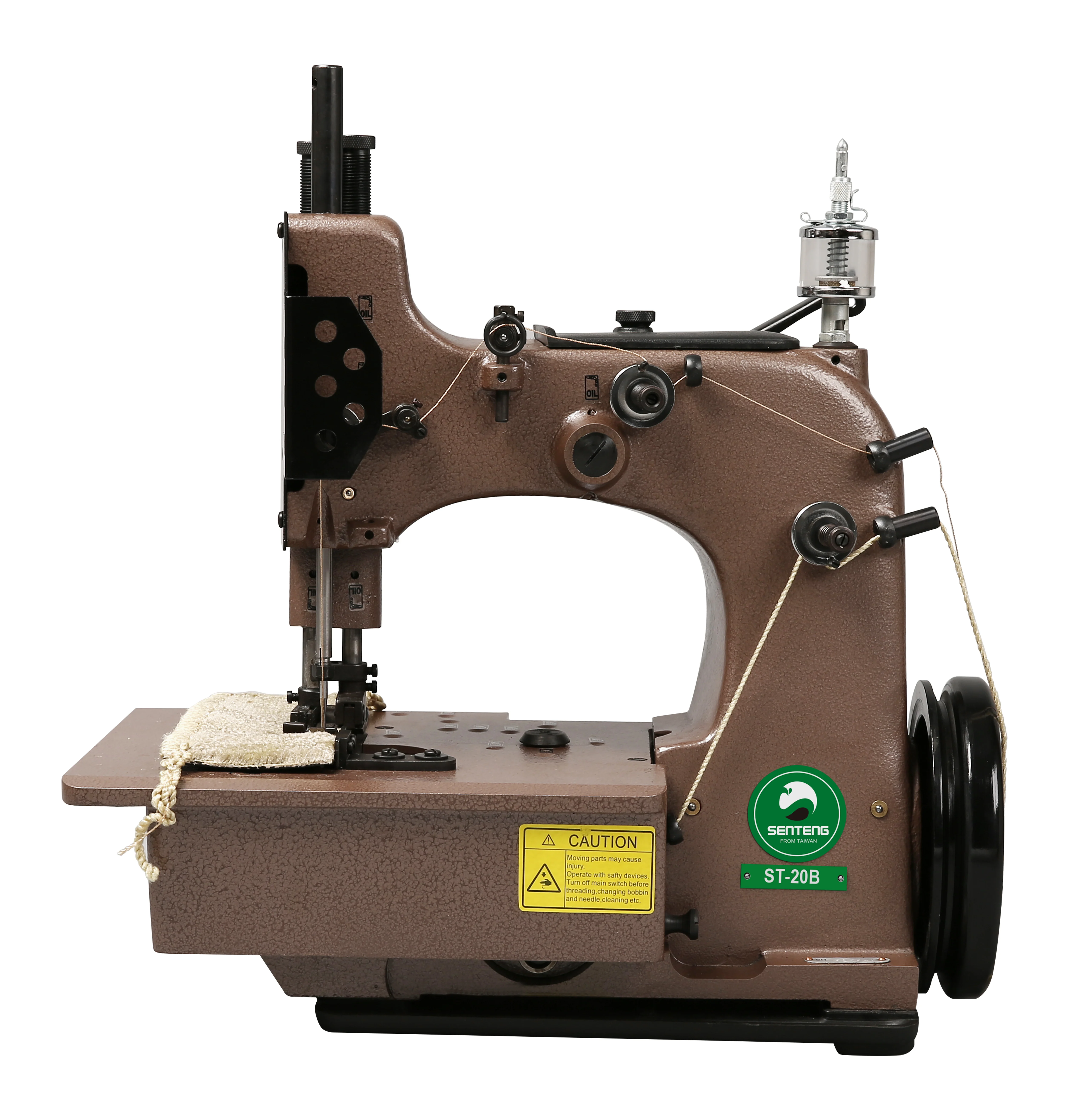 three thread carpet overedging sewing machine with cutting device