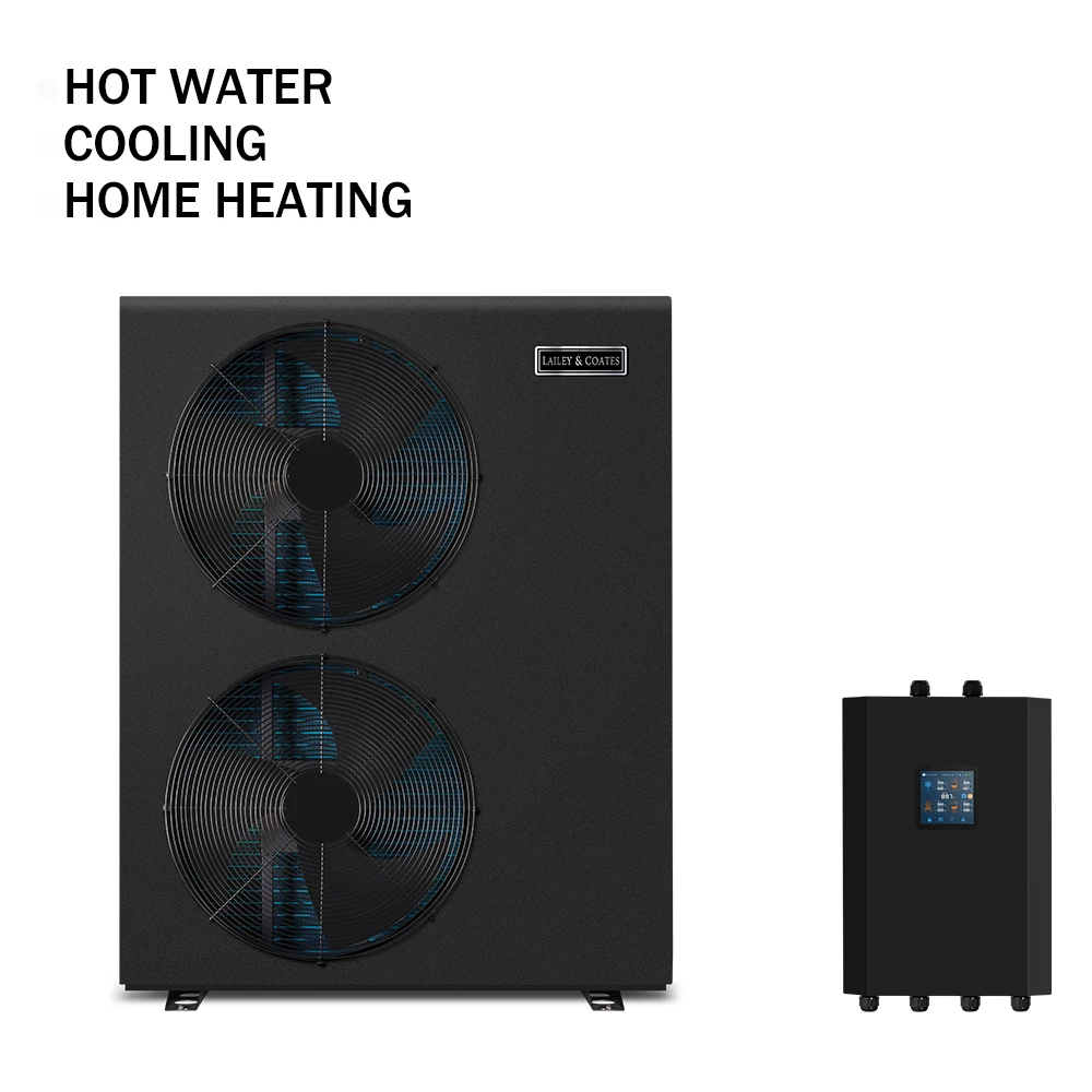 15Kw 20Kw R32 Split System With Inverter Fan Motor EVI Full Inverter Air System Home Heating Cooling Water Heater