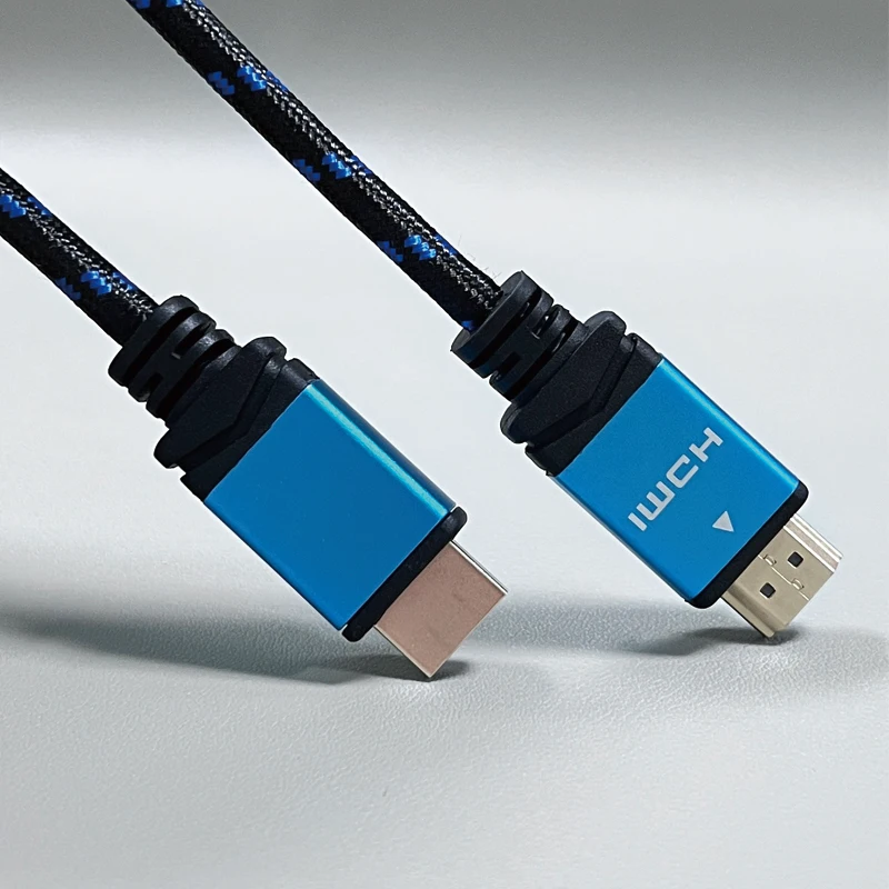 Customized 4K 8K HD 3D Male to Male HDMI Cable 1m 1.2m 2m 3m 5m 8m 10m 15m TV HDMI Cable Gold Plated Video HDMI Cable