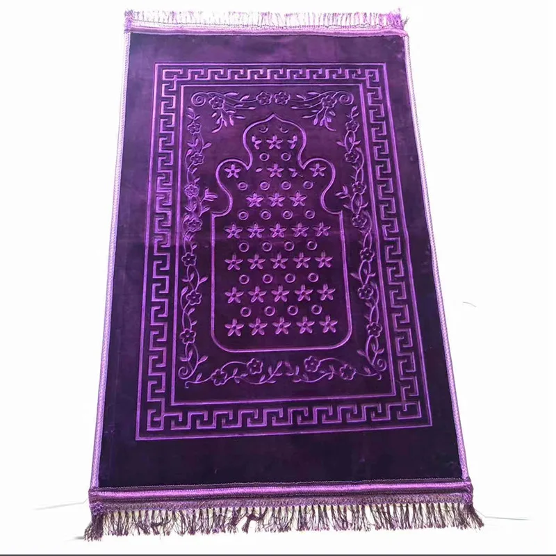 Chinese manufacturer high quality prayer mat muslim prayer carpet anti-slip islamic pilgrimage rug