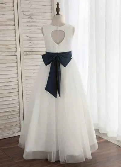 Лидер продаж розовые и Белые Бальные платья вечернее платье с длинными рукавами Элегантное свадебное блестками цветами для девочек 2 12 лет