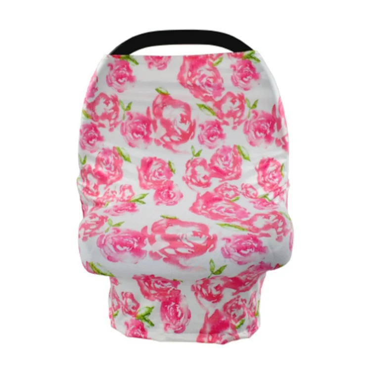 F7186 Amazon hot sale nursing cover breastfeeding scarf multi use stretchy shopping cart for baby