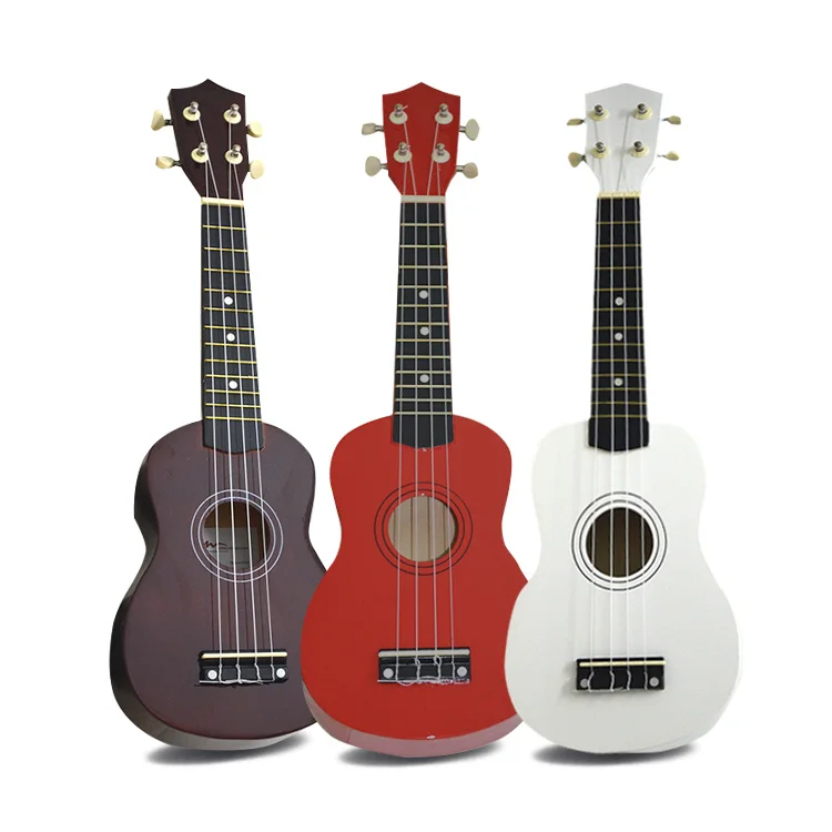 China Manufacturers Wholesale Set Cheap 21 Inch Soprano Multiple Color Wood Ukulele