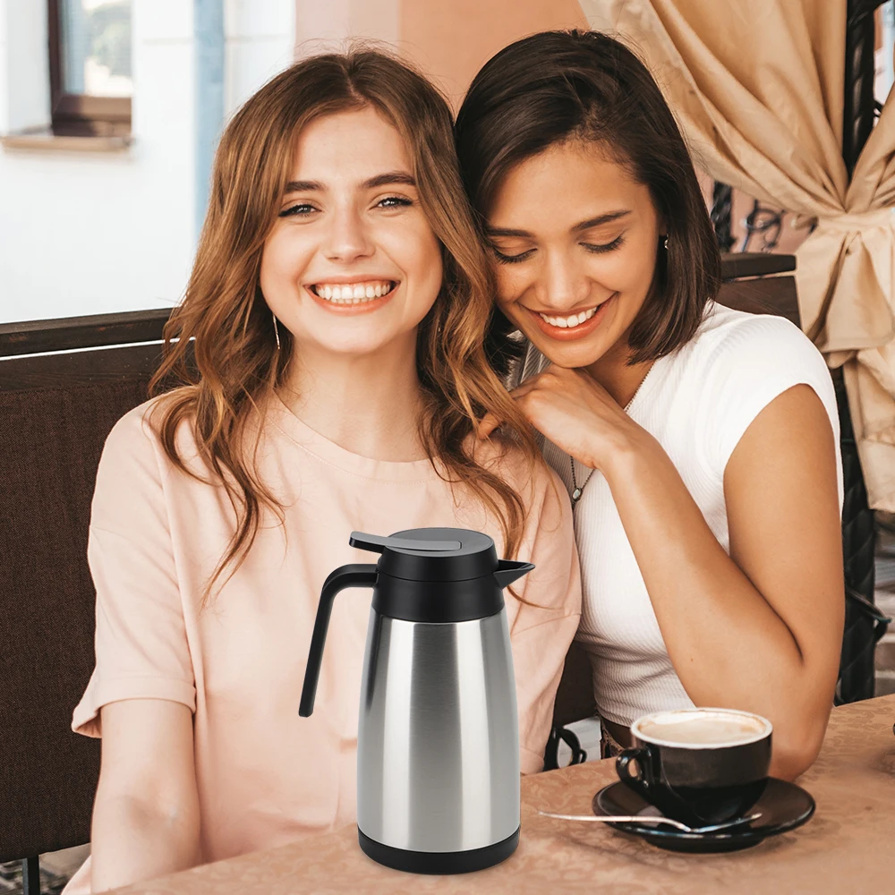 High Quality 0.5L/1L/1.5L Vacuum Insulated Thermos Tea Coffee Pot For Coffee Pot Thermal Coffee Kettle