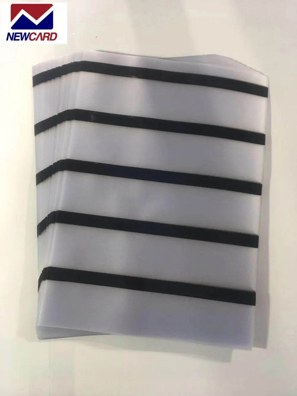 PVC Printable Black Matte Metal Credit Card size Magnetic Strip