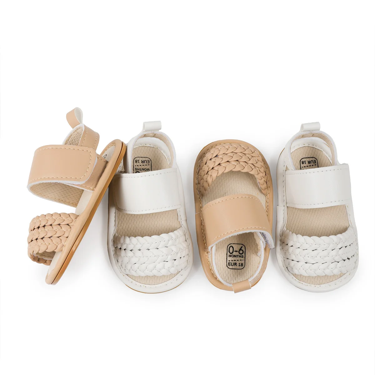 Manufacture Pu Upper Baby Slipper Sandals & Slippers Eva Sole Cozy Steps Soft Summer Baby Shoes