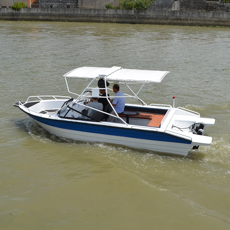 FACTORY customized aluminium Leisure boat 7 persons speed 40-55km/h boat