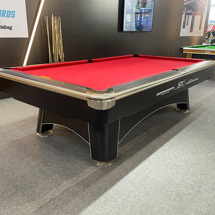 American billiards pool table billiard 9ft billiard with slate cushion and leather pocket for american nine-ball sports