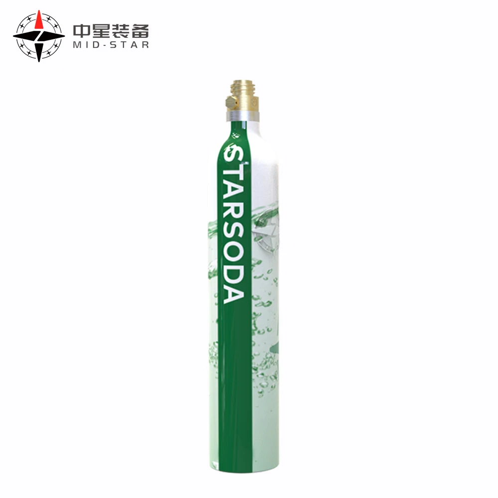 CE/TPED/TUV new refill Wassersprudler co2 gas aluminum cylinders for soda water machine sodastream co2 cylinders