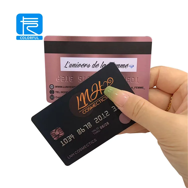 Luxury Popular PVC Plastic NFC Custom Credit Card Size Business Cards With Logo
