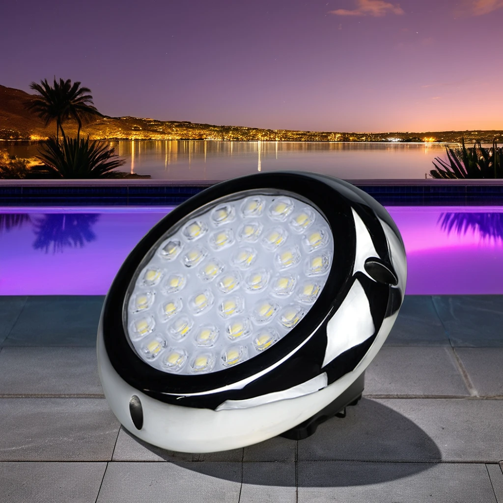 Factory Price 316SS IP68 Marine LED Lights For Boats 35W RGB Waterproof LED Pool Light Swimming Underwater
