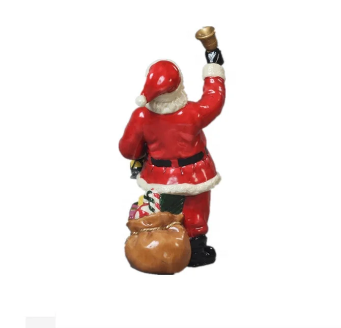 ceramic custom  Santa Claus statue Christmas ornament figure