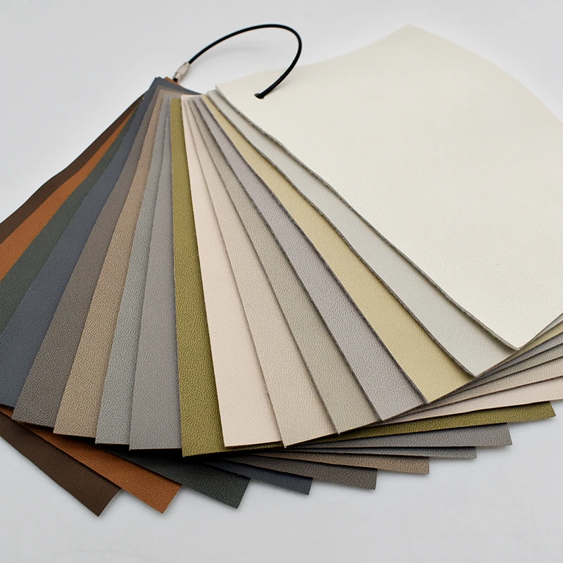 Waterproof Anti-Mildew Lychee Pattern Imitation Leather Fabric PVC Vinyl Leather Cars Seats Furniture Chairs Embossed Feature