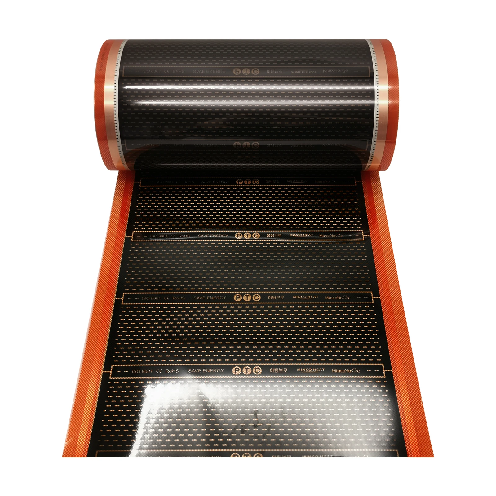 2m2  AC220V Infrared Graphene PTC Heating Film 240w/m2 Warm Floor Mat Kits with Clips Insulation Pastes Save Energy