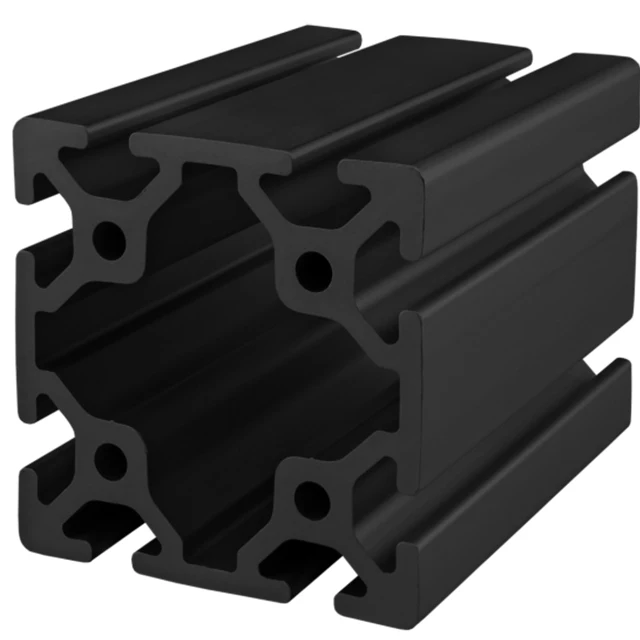 6m Customized Extruded Black Anodizing Industrial Aluminium Frame 4040 Aluminum Extrusion Profiles Manufacturer