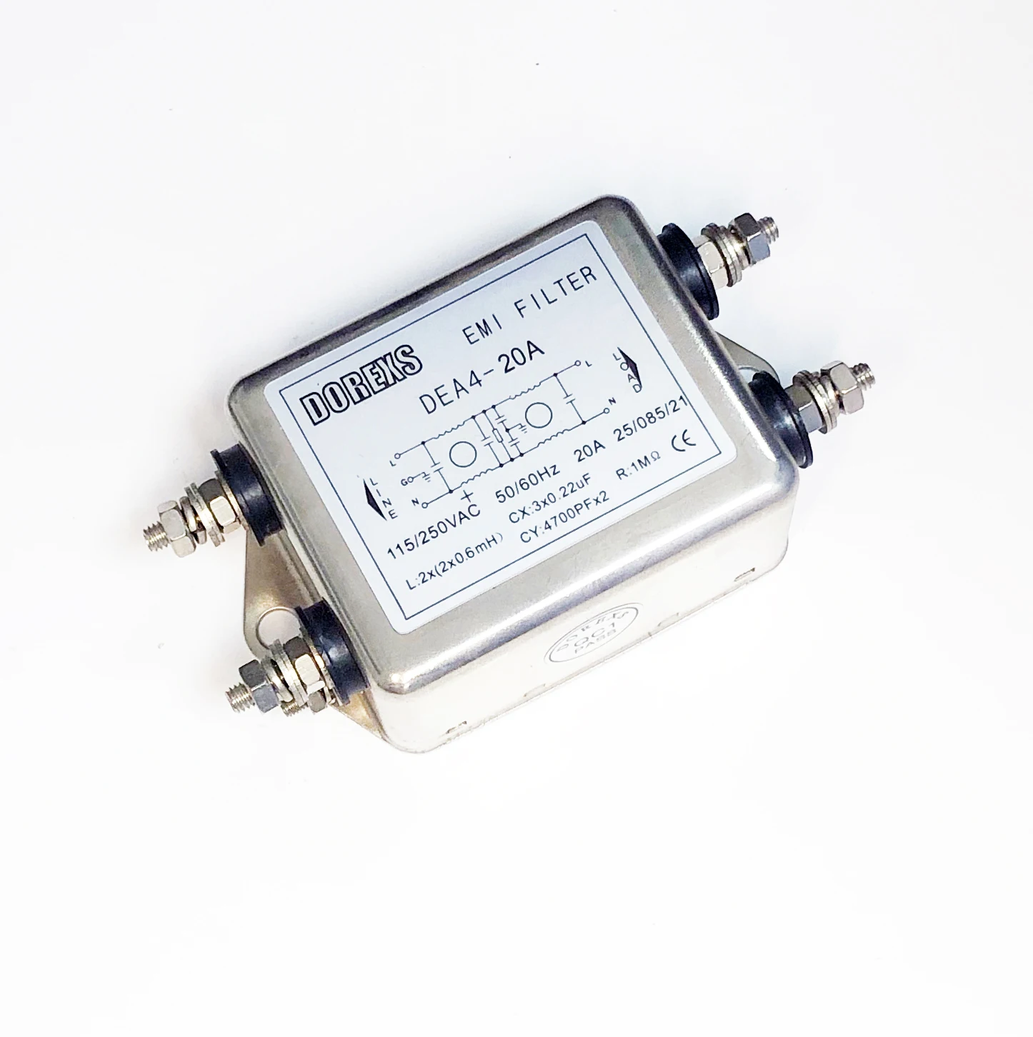  Фильтры EMI однофазные фильтры переменного тока медицинский фильтр Power Line 3A 6A 10A 16A