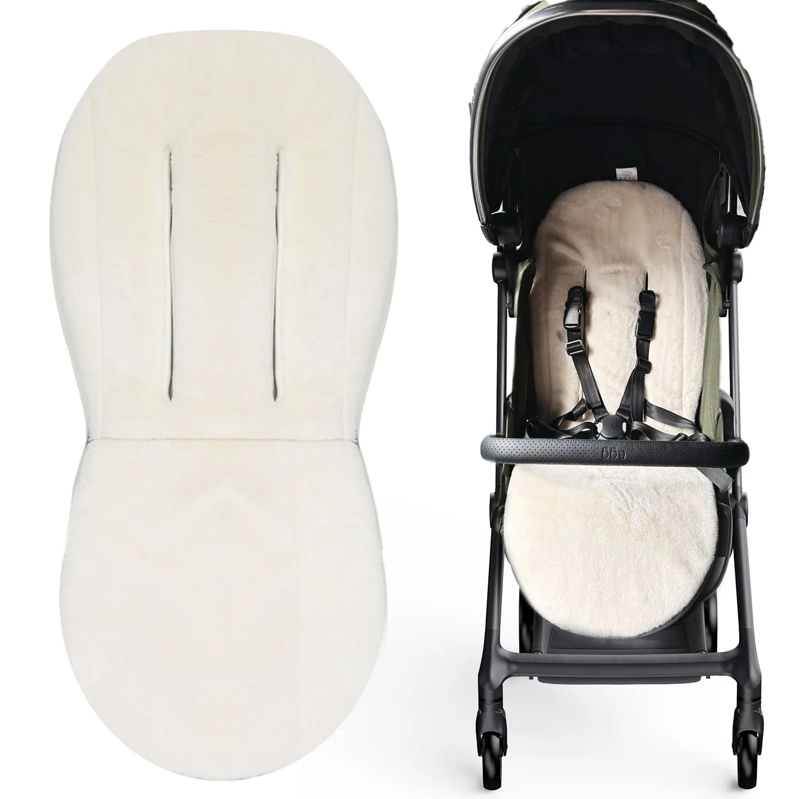 OEM ODM Baby Stroller Pad Universal Cotton Cushion Seat  Liner Prams Buggy Carseat Travel for Infants Newborns Babies