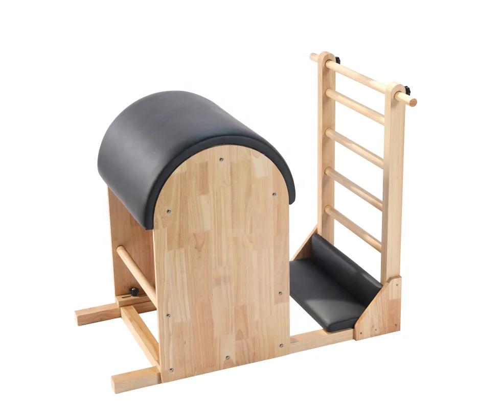 Pilates Equipment Oak Wood Ladder Barrel for Yoga Use
