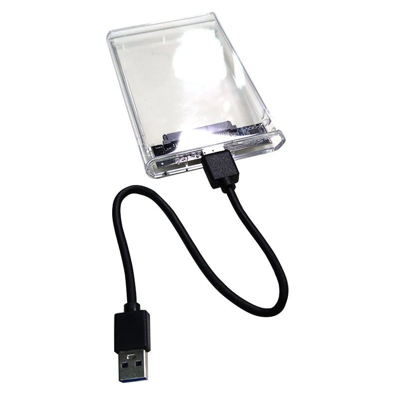 2.5inch SATA SSD Solid State Drive HDD Hard Drive Enclosure USB2.0 USB3.0 External Case Casing Support Up to 12TB