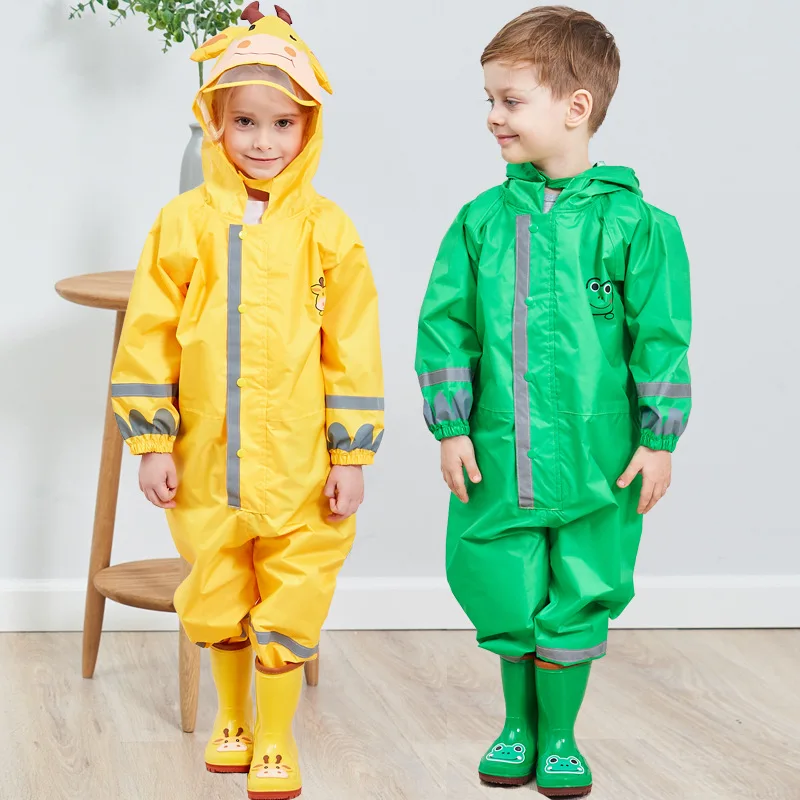 
Kids outdoor Cartoon poncho Raincoat for Children Waterproof 