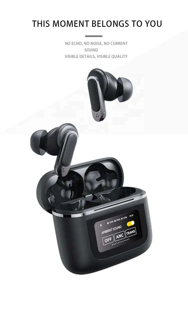 High Quality Wireless Auriculares Inalambricos BT Headphones Earbuds With Touch Screen Noise Cancelling Tws Earphones