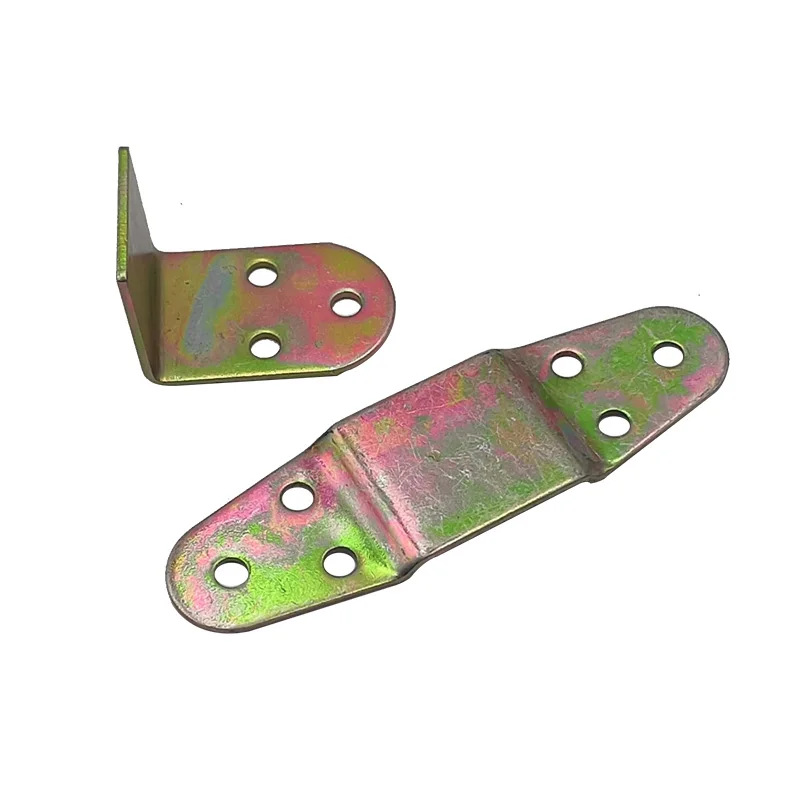 Zinc Plated  Connector L-shaped Cold-rolled Steel Right Angle Code Corner Joint Furniture Connector