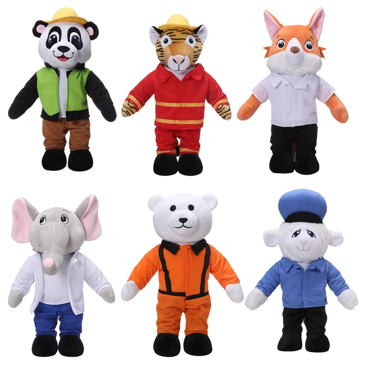 Симпатичные плюшевые мишки от производителя медведи пожарного игрушки индивидуальная форма мягкие игрушка