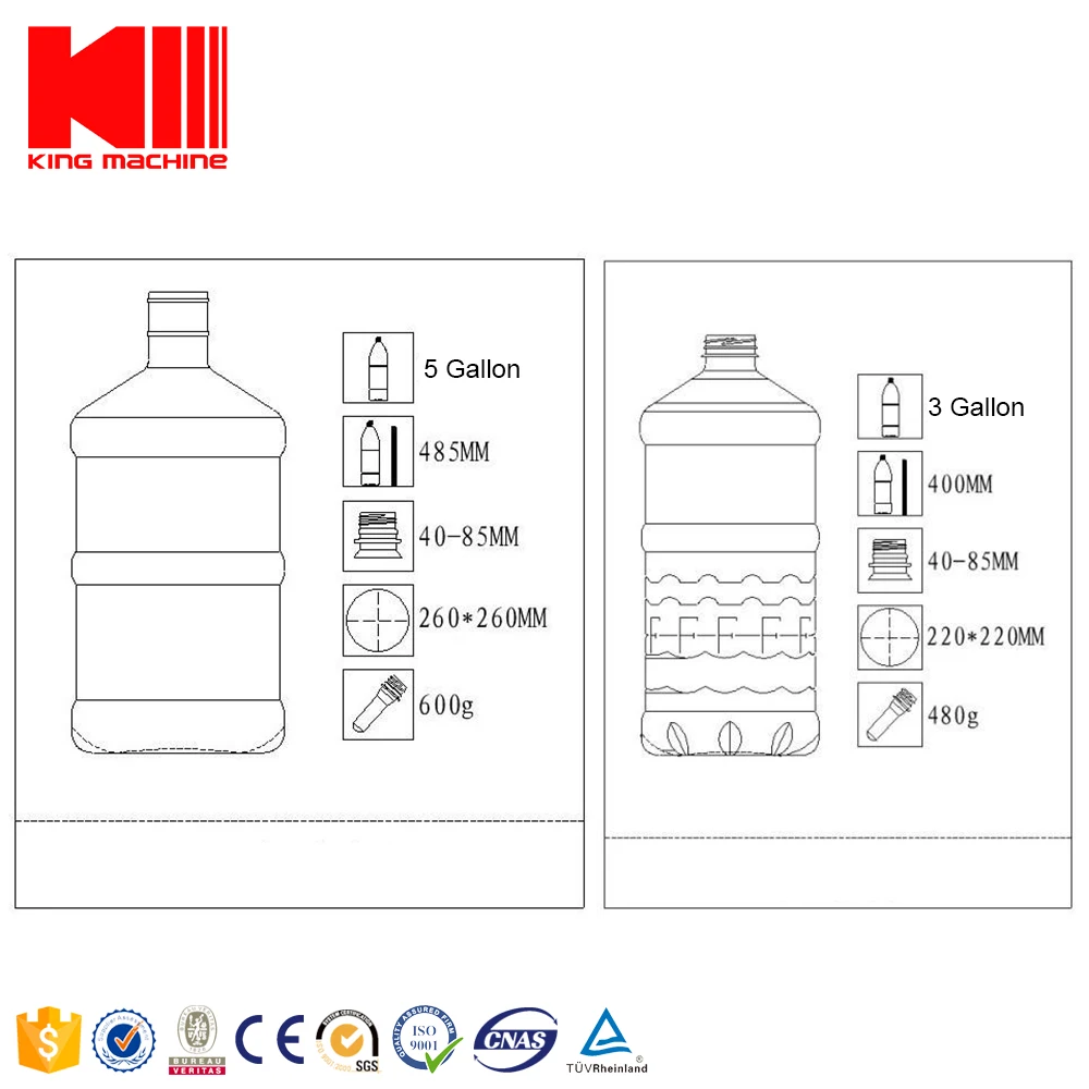 Semi auto 5 gallon pet blow moulding machine price/bottle blower price