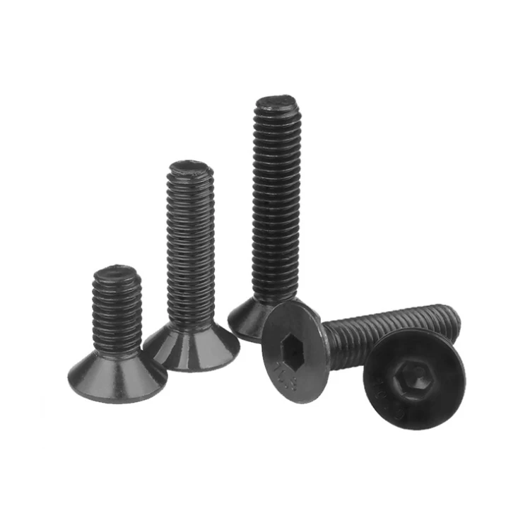 Customized 10.9 Grade High Strength Carbon Steel DIN7991 M3- M16 Countersunk Head Hexagon Socket Bolts Allen CSK bolts