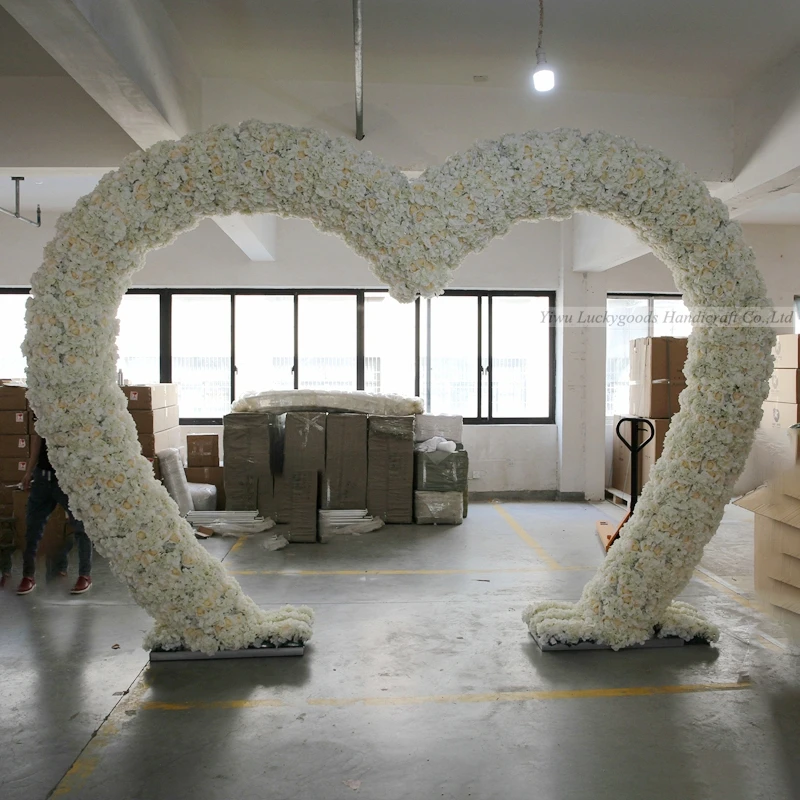 LFB1472 Luckygoods индивидуальный искусственный шелк растение Круглый Свадебный сценический фон