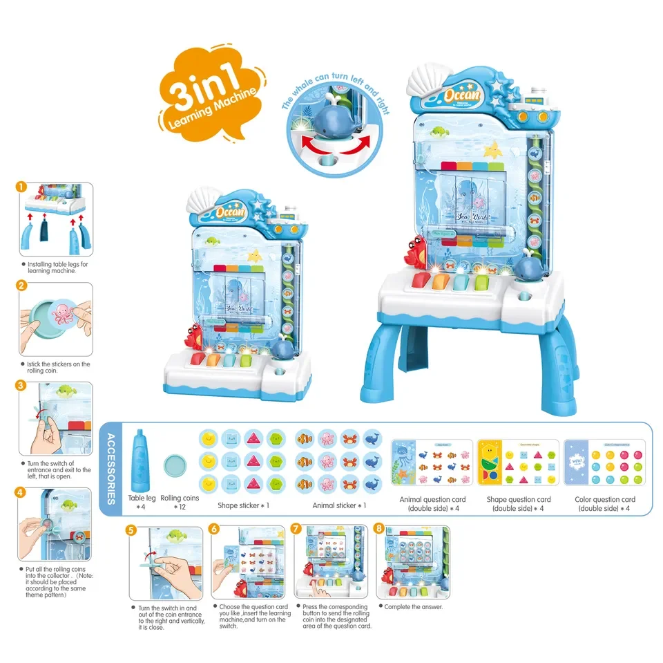 Coin Operated Toy machine Rolling Ball Game Educational Toys For Kids