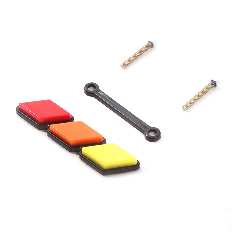 Индивидуальное украшение для кузова автомобиля из АБС-пластика трехцветная Эмблема гриля