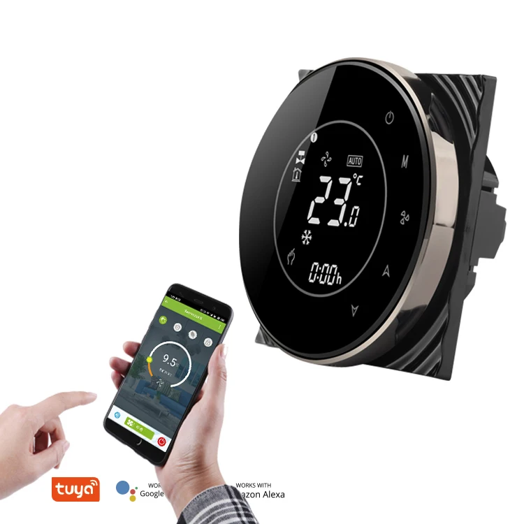 HVAC System Smart Home Thermostat Room programmable fan coil Control WiFi Touch Screen Controller Digital Thermostat BECA BMS