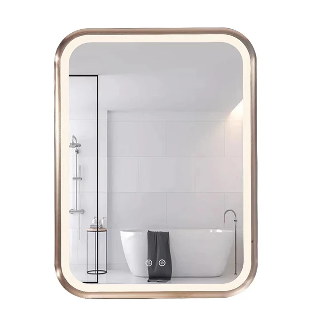  Wholesale Factory High Performance Sensor Induction Clock Function Bathroom Mirror With LED Light