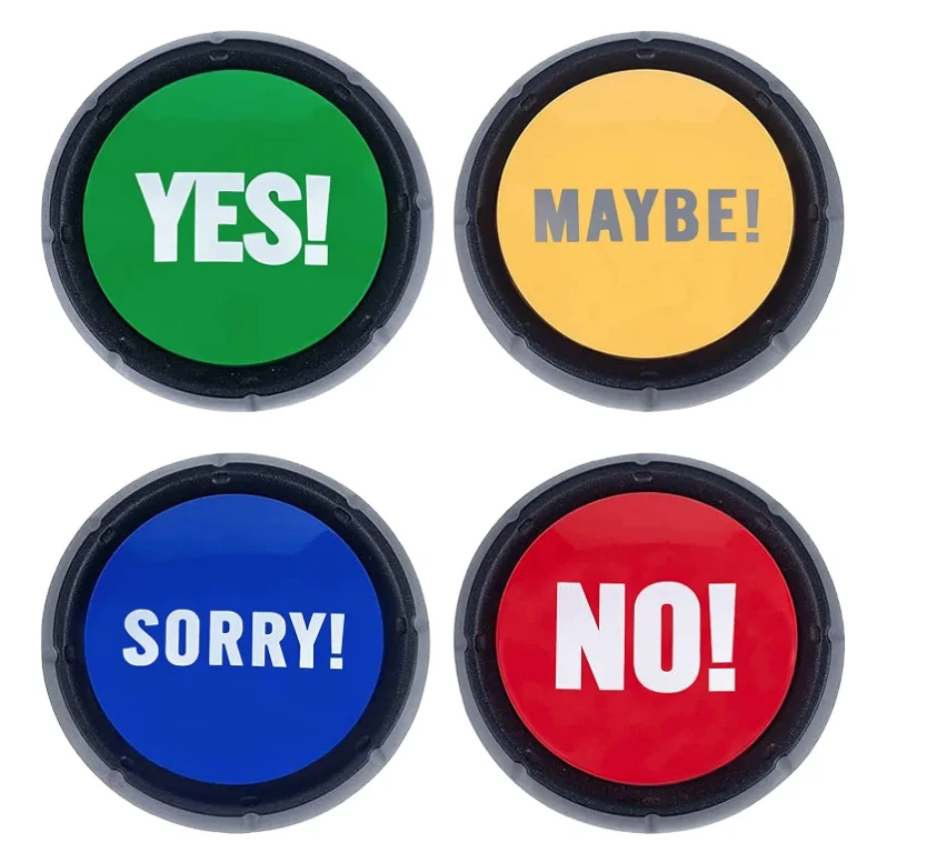 custom talking button Buzzers Switch Led Recording Custom Sound Buttons YES AND NO BUTTON ANSWER GAME BUZZER