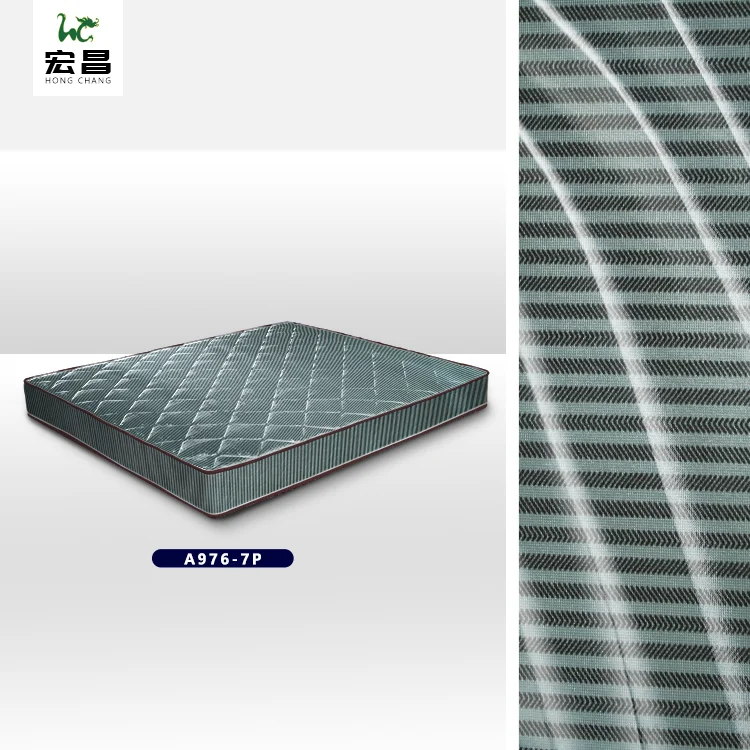 Customized 100% polyester warp printed mattress fabric in various colors and specifications