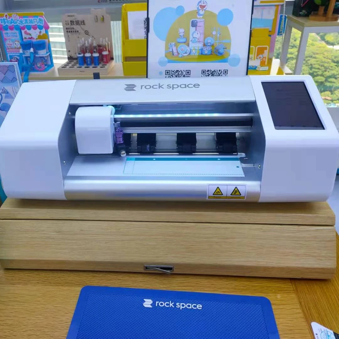 rock space machine screen protector film cutter hydrogel