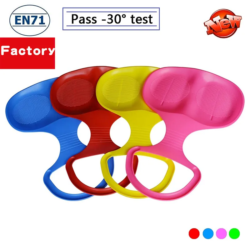 Kids/Adult Winter Sports Thicken Plastic Grass Skiing Pad Sled Board Snow Sledge