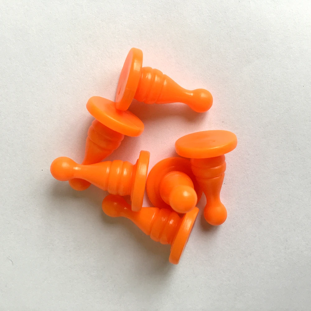 16*25mm Wholesales In Stock Multicolor Chess Piece Tabletop Mini Token Plastic Board Game Pawn